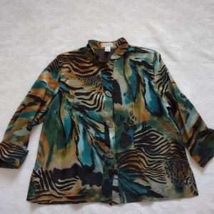 Draper's & Damon's safari mandarin tunic jacket
